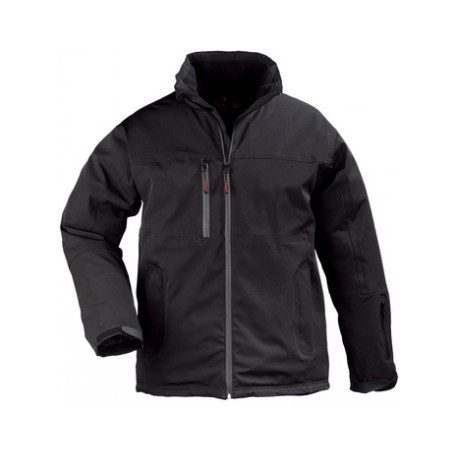 YANG fekete férfi softshell kabát L-es