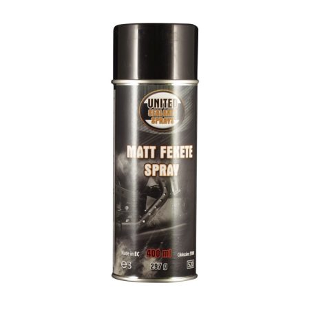 Matt fekete spray UNITED 400 ml